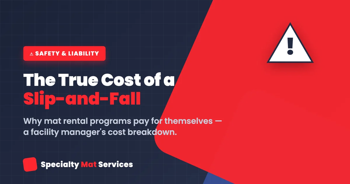 Infographic: the true cost of a slip-and-fall vs. mat rental programs