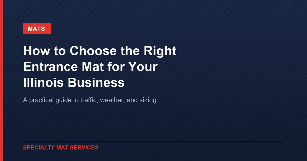 How to Choose the Right Entrance Mat for Your Illinois Business, Specialty Mat Services